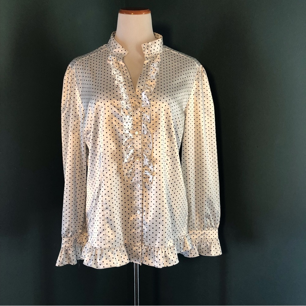 Silky ruffled top by elementz